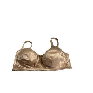 BALI  Bra Size 42D Tan No Wires Nylon and Spandex Blend
